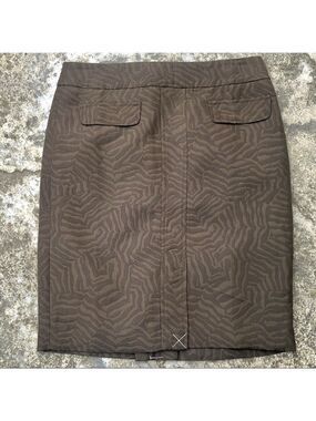 Ann Taylor Animal Print Pencil Skirt - Size 4P
